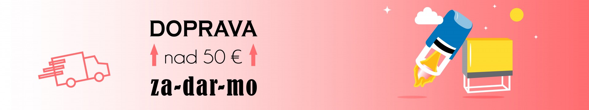 Doprava nad 50 eur zadarmo
