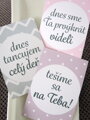 Míľnikové kartičky Tehotenské (ružové)