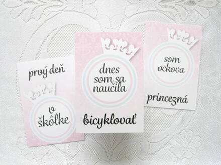 Míľnikové kartičky Malá princezná