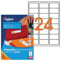 Etikety inkjet 63,5x33,9mm Agipa A4 100 hárkov
