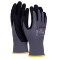 Rukavice pletené, polomáčané DONAU SAFETY Flex, kat. II šedé veľ. 10