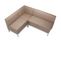 Jednkreslo Steve, celočalúnené, š. 80 cm, zdravotnícka ekokoža 096, sivá konštrukcia