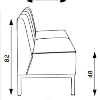 Dvojkreslo Steve, celočalúnené, š. 118 cm, zdravotnícka ekokoža 096, sivá konštrukcia