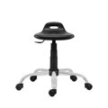 Pracovný taburet 1280 PU Work, chróm