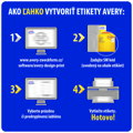 Etikety univerzálne 70x36mm Avery A4 25+5 hárkov