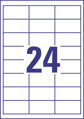 Etikety univerzálne 64,6x33,8mm Avery A4 100 hárkov