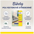 Etikety polyesterové veľmi odolné 96x50,8mm Avery A4 strieborné 20 hárkov