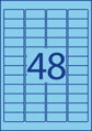 Etikety Avery odnímateľné 45,7x21,2 mm, modré