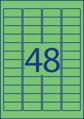 Etikety Avery odnímateľné 45,7x21,2 mm, zelené