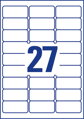 Etikety univerzálne 63,5x29,6mm Avery A4, silne lepivé 20 hárkov