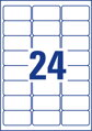 Etikety Avery 63,5x33,9 mm, ultra odolné biele