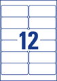 Etikety Avery 99,1x42,3 mm, ultra odolné biele