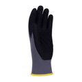 Rukavice pletené, polomáčané DONAU SAFETY Flex, kat. II šedé veľ. 10