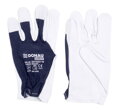 Rukavice pracovné kombinované DONAU SAFETY bielo-námornícke modré veľ. 10/XL