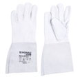 Rukavice ochranné celokoženné DONAU SAFETY zváracie TIG bielo-šedé veľ. 10/XL