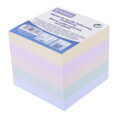 Bloček kocka nelepená 83x83x75mm pastelové farby