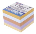 Bloček kocka nelepená 83x83x75mm pastelové farby