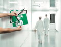 Samolepiaci Duraframe Security A4, zeleno-biely, bal.2 ks