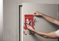 Panel DURAFRAME MAGNETIC SECURITY A4 červeno-biely