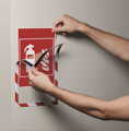 Panel DURAFRAME MAGNETIC SECURITY A4 červeno-biely