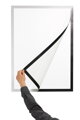 Samolepiaci Duraframe Poster A1 strieborný