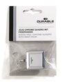 Výsuvný kotúč kovový hranatý s karičkou DURABLE JOJO CHROME QUADRO strieborný 1ks