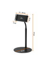 Stolový stojan na tablet TWIST TABLE, čierny
