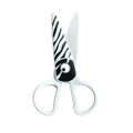 Školské nožnice KEYROAD zebra blister biele a čierne