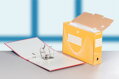 Archívny box Esselte 100mm žltý/biely