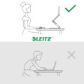 Stojan na notebook nastaviteľný Leitz Ergo s viacerými uhlami sklonu, zamatový šedý