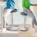 Ergonomická balančná stolička Leitz Ergo na státie, svetlo šedá