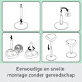 Ergonomická balančná stolička Leitz Ergo na státie, svetlo šedá