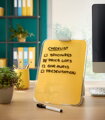 Flipchart stolný sklenený Leitz Cosy teplý žltý