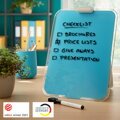 Flipchart stolný sklenený Leitz Cosy kľudný modrý