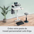 Stolný organizér dierovaný  Leitz Ergo s držiakom na notebook, biely