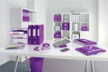 Zásuvkový box Leitz WOW s 5 zásuvkami purpurový