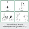 Ergonomická balančná stolička Leitz Ergo na sedenie, zamatová šedá