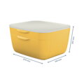 Zásuvkový box Leitz Cosy teplý žltý