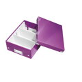 Malá organizačná krabica Click & Store purpurová