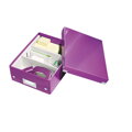 Malá organizačná krabica Click & Store purpurová
