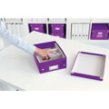 Malá organizačná krabica Click & Store purpurová