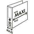 Zakladač pákový Esselte celoplastový A4 MAXI 8cm biely