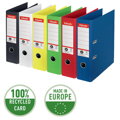 Zakladač pákový Esselte No.1 recyklovaná lepenka 7,5 cm červený