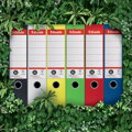 Zakladač pákový Esselte No.1 recyklovaná lepenka 7,5 cm červený