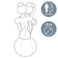 Fitlopta na sedenie Leitz Ergo 65cm tmavo šedá