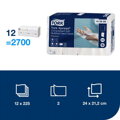 Papierové utierky skladané ZZ 2-vrstv. TORK Xpress Multifold jemné H2 (21 bal.)