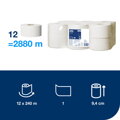 Toaletný papier 1-vrstv. TORK Mini Jumbo 18,8 cm, návin 240 m, sivý T2 (12 ks)