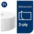 Toaletný papier 2-vrstv. TORK Jumbo 26 cm, návin 360 m, biely T1 (6 ks)