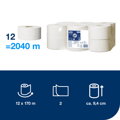Toaletný papier 2-vrstv. TORK Mini Jumbo 18,8 cm, návin 170 m, biely T2 (12 ks)