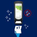 Stojanový zásobník na servítky Tork Xpressnap® červený N4